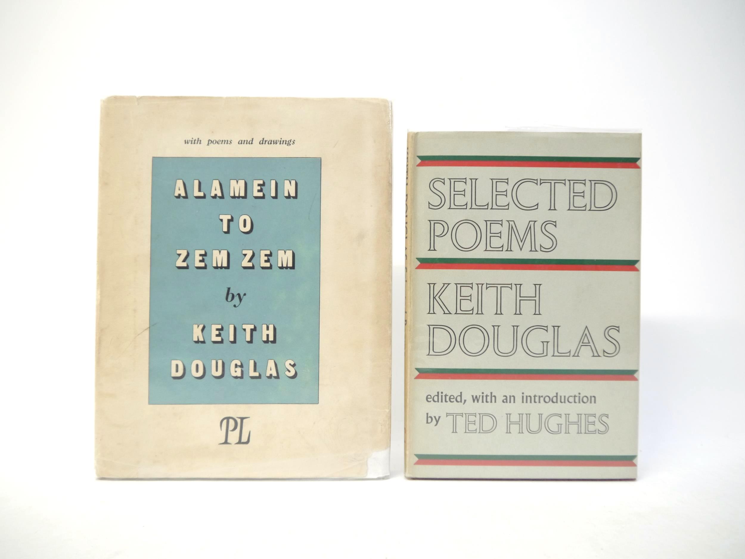 Keith Douglas, 2 titles: 'Alamein to Zem Zem', London, Editions Poetry London, 1946, 1st edition,