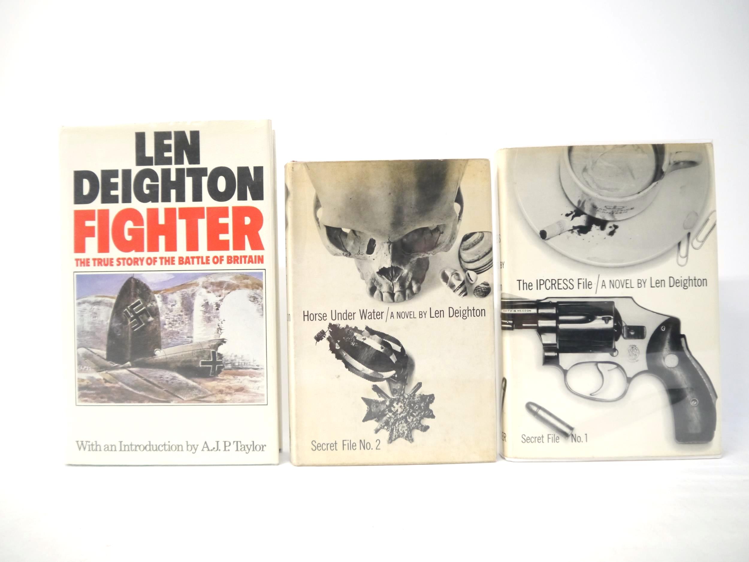 Len Deighton, 3 titles: 'The Ipcress File', London, Hodder & Stoughton, 1962, 2nd impression,