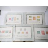People's Republic of China, 10 leaves of various China PRC mint commemorative stamps circa 1950's,