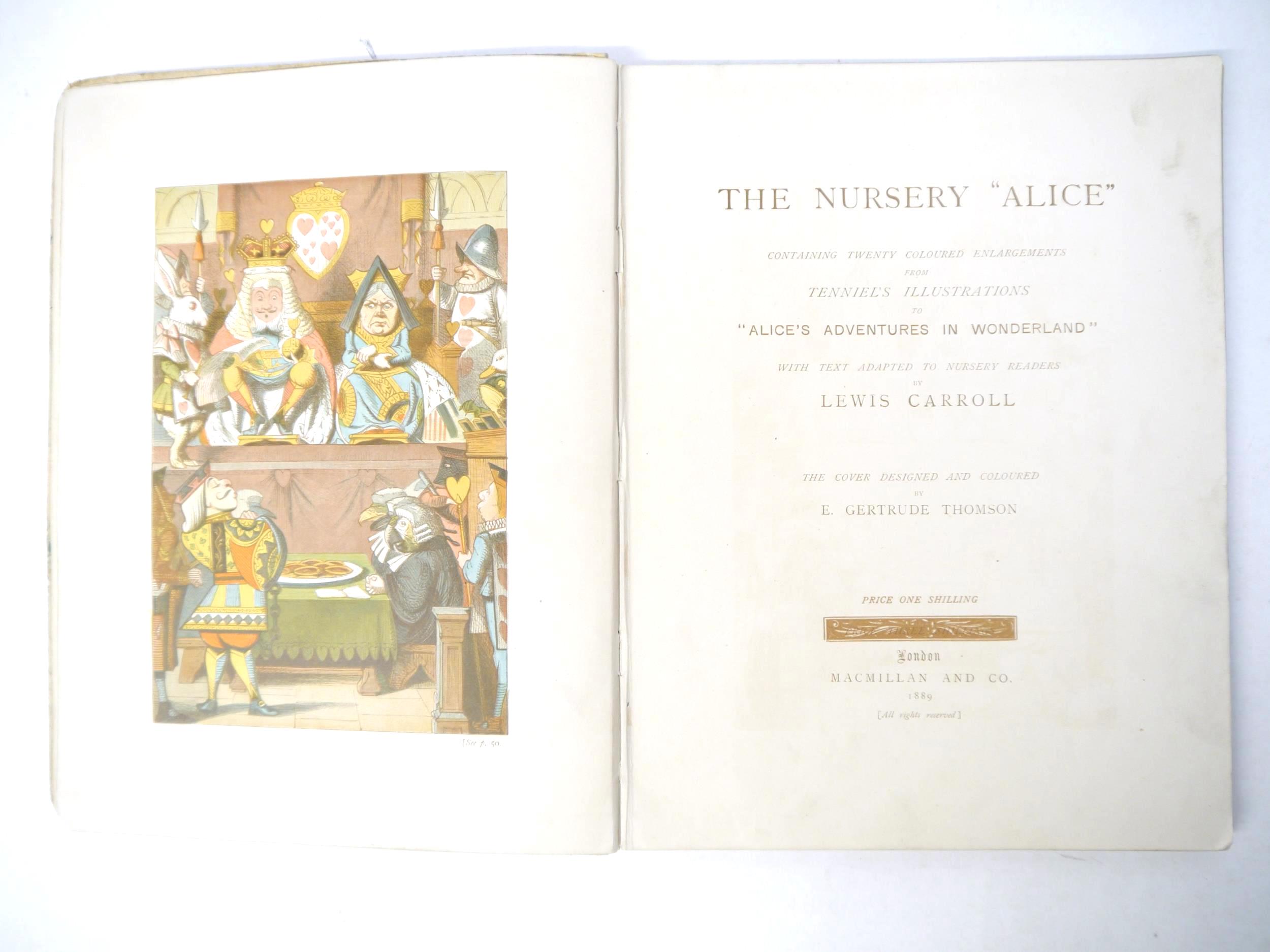 Lewis Carroll [i.e. Charles Lutwidge Dodgson]: 'The Nursery "Alice", Containing Twenty Coloured - Image 3 of 13
