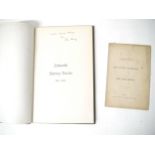 John Hervey: 'Ickworth Survey Book 1665', Ickworth, Privately Published, 1893, signed & inscribed by