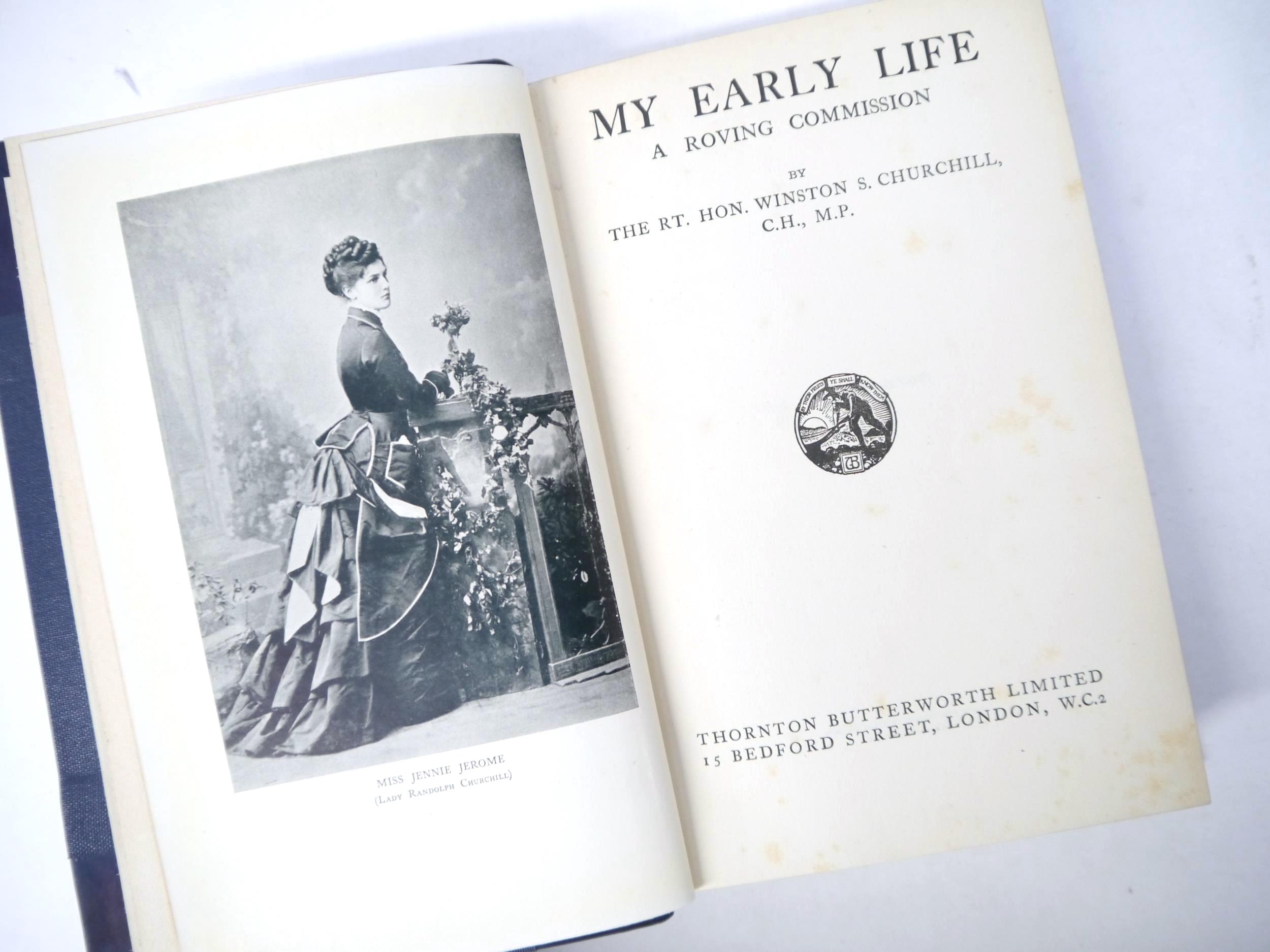 Winston S. Churchill: 'My Early Life. A Roving Commission.', London, Thornton Butterworth, 1930, 1st - Image 3 of 23