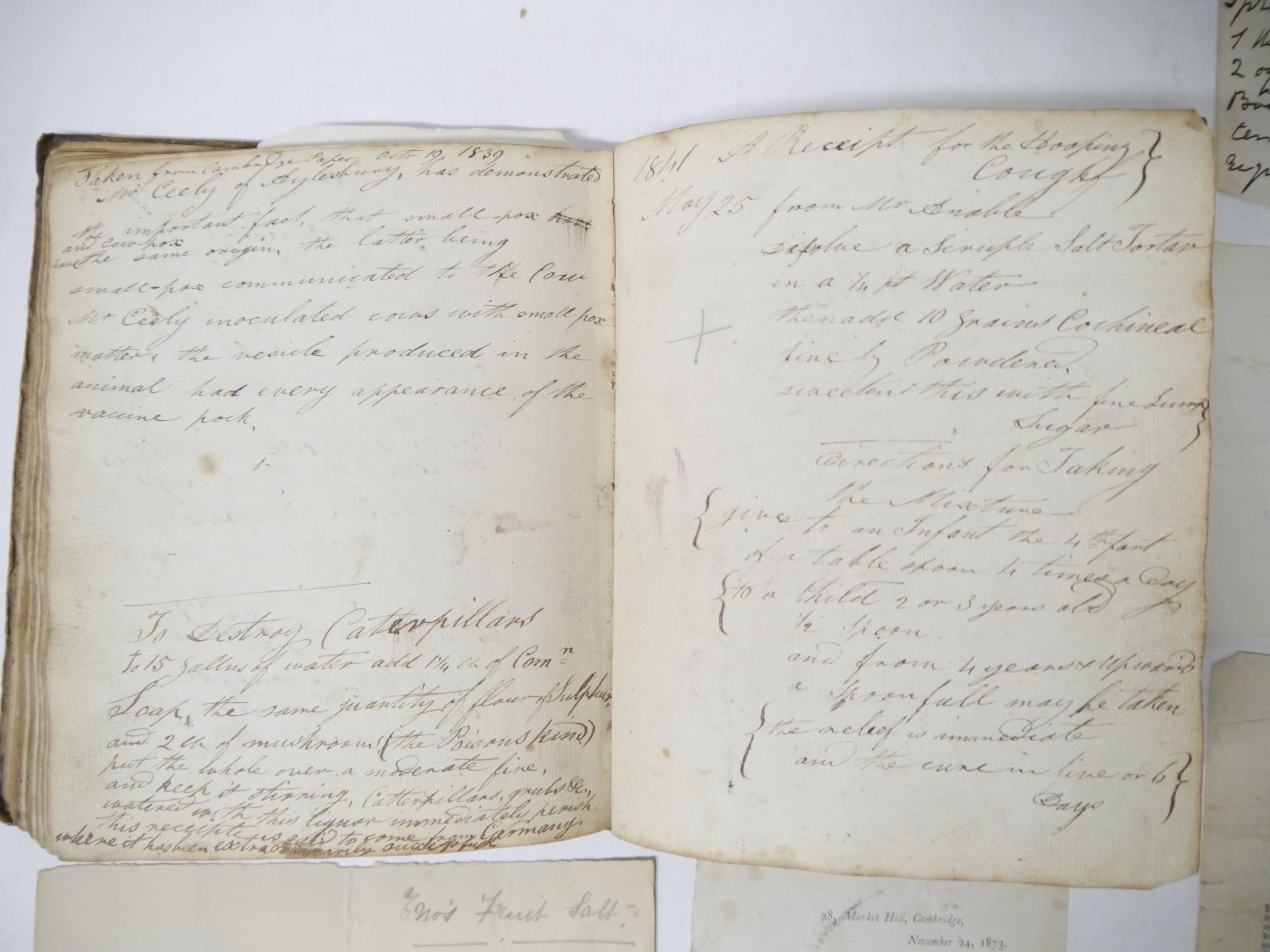 A manuscript book containing a good quantity of circa late 18th to mid 19th Century entries, - Image 11 of 31