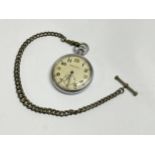 A WWII Jaeger-LeCoultre pocket watch