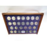 "The New Elizabethan Age" cased set of twenty six solid silver coins commemorating Queen Elizabeth's