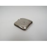 A T.H. Hazlewood & Co., silver vesta case, monogram to front dented, Birmingham 1901, 5.5cm x 5.5cm,