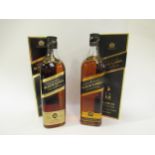 Johnnie Walker Black Label 12 years old Scotch Whisky 70cl x1, 75cl x 1 (2)