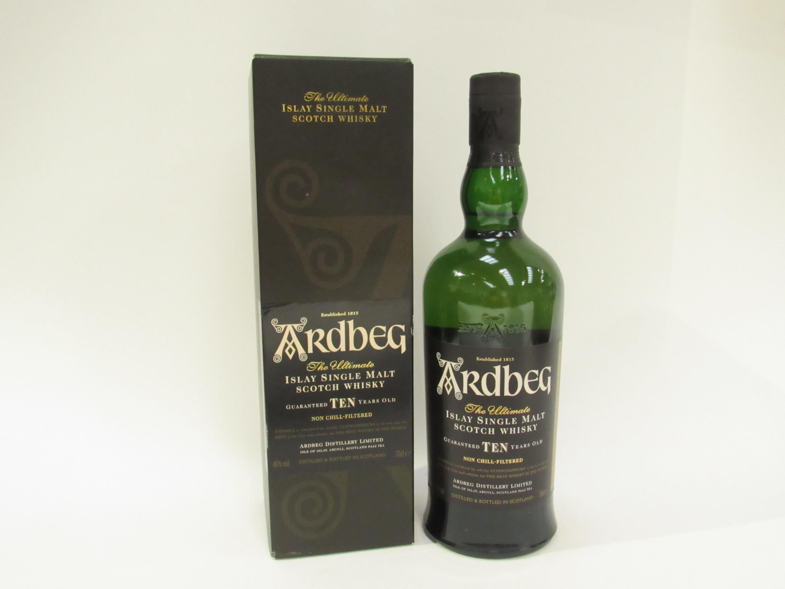 Ardberg 10 years old Islay Single Malt Scotch Whisky, 70cl, boxed