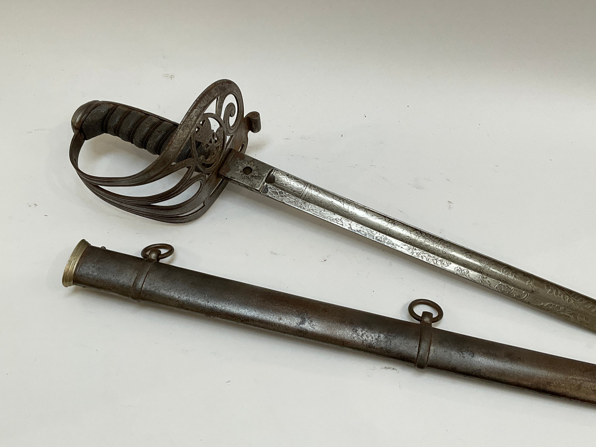 A Victorian 1827 pattern Millan & Mann of George Street, Edinburgh rifle officer's sword