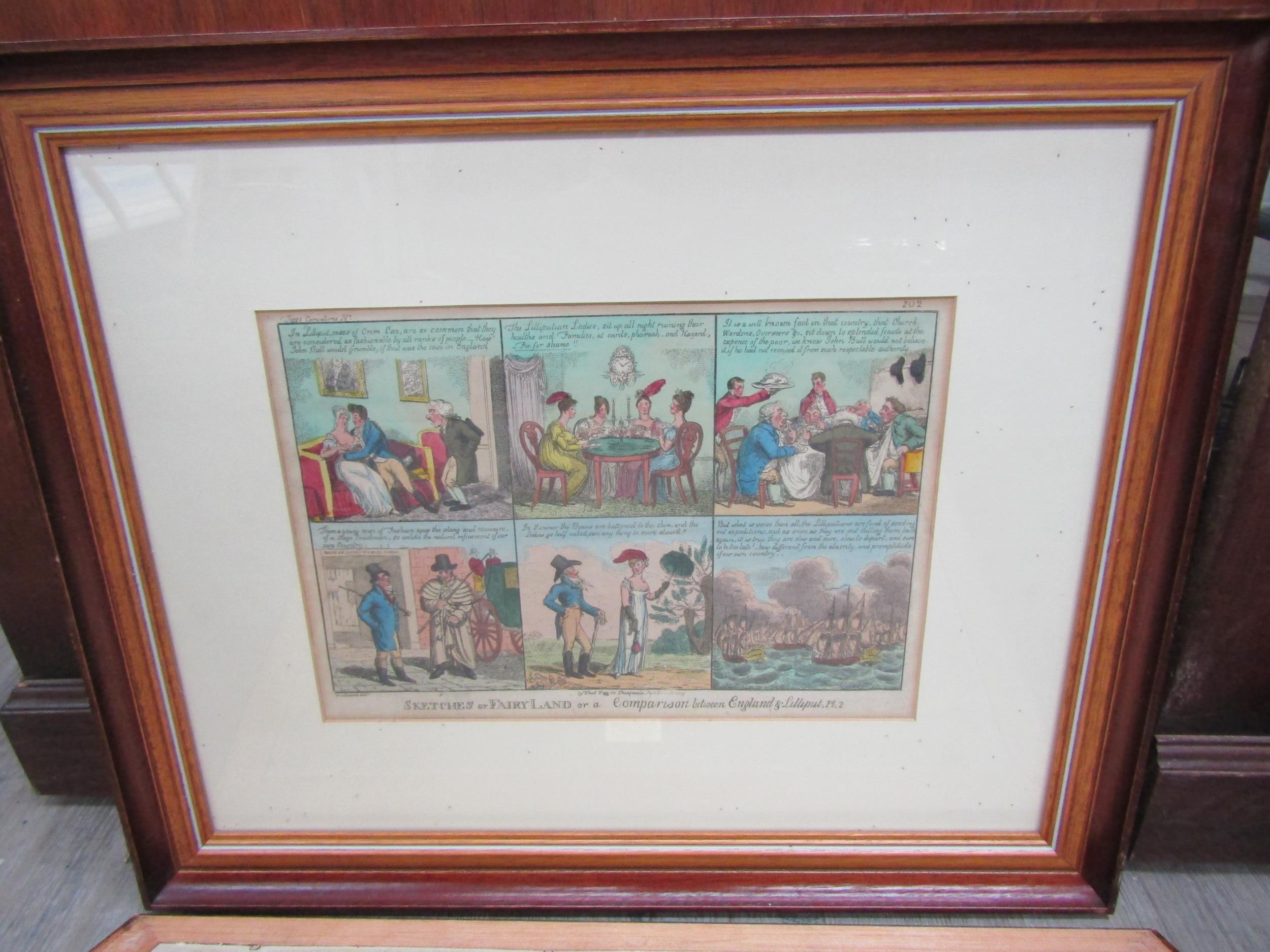 A pair of framed 'Sketches of Fairyland' coloured etchings after Thoms Tegg, 23cm x 33.5cm - Image 3 of 7