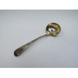 A Thomas Wilkes Barker silver sauce ladle, London 1814, 18.5cm long, 78g