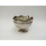 An S. Blanckensee & Son Ltd., silver Monteith bowl, Chester 1934, 15.5cm tall, 19cm diameter, 325g