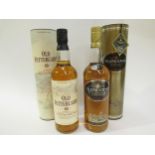 Old Fettercairn 10 years old Single Highland Malt Scotch Whisky in tube, 70cl, Glengoyne 10 years