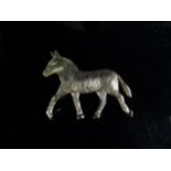 A 9ct gold donkey brooch by Ivan Tarratt, 6.5g