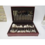 A canteen of cutlery for 12 place settings by three makers predominately A. Church & Sons Ltd.,