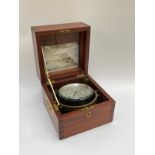 A chronometer produced for the German Navy by GD Wempe in 1941, in a 1970's case