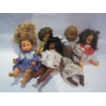 Assorted plastic dolls including Palitoy