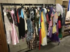 A large collection of children's fancy dress costumes- Cowboy, soldier, princess, wonder woman etc.