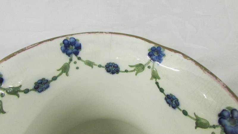 An early William Moorcroft swags and roses jardiniere green script, (hairline crack to rim). - Image 6 of 7