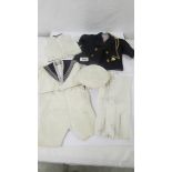 A Victorian dolls sailor suit being full naval uniform including original pocket watch with moving