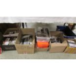 Nine boxes of assorted railway related photographs. Collect only.