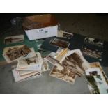2 albums of early 20th-century postcards including topographical, Irish, British European with loose