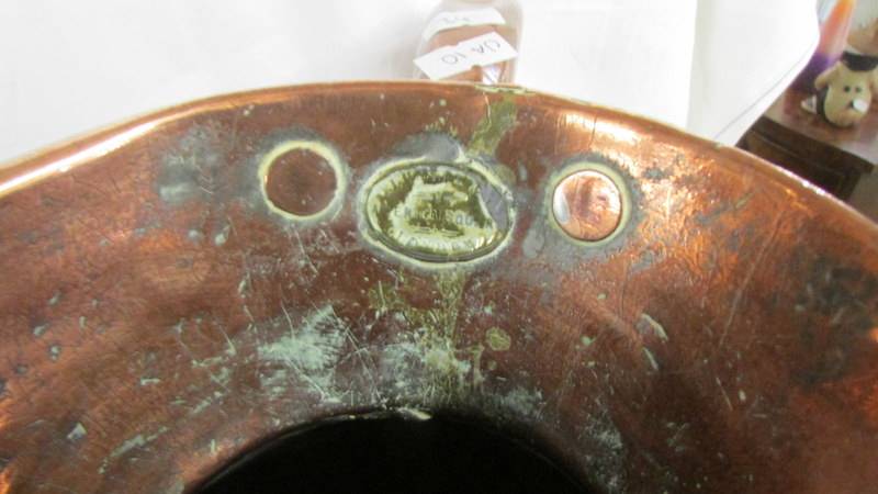 A large copper two gallon jug. Collect only. - Image 3 of 3