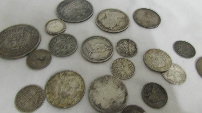 Approximately 88 grams of pre 1920 silver coins including Victorian. - Image 3 of 3