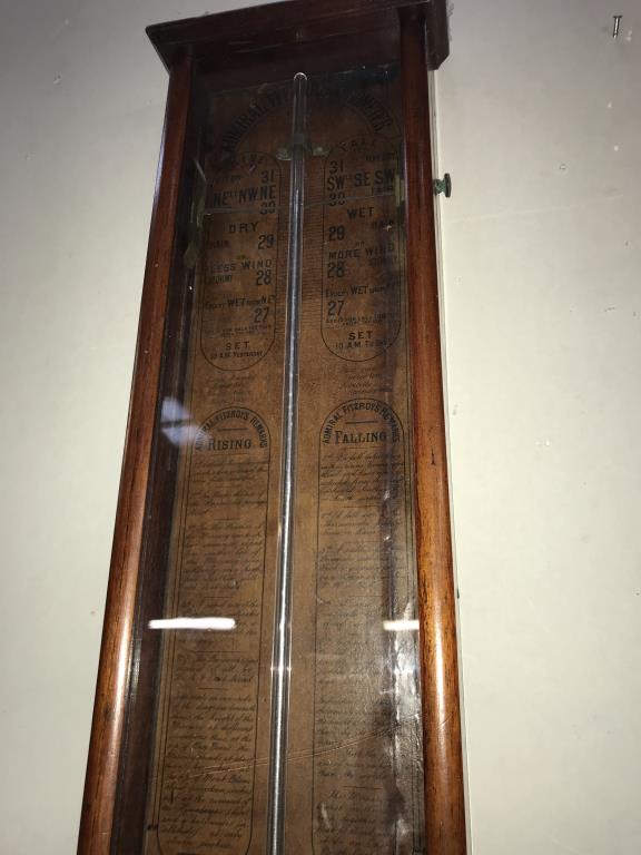 A victorian Admiral Fitzroy Barometer Height 95cm (COLLECT ONLY) - Image 3 of 3