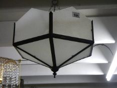 A twelve panel art deco ceiling light. Collect only.