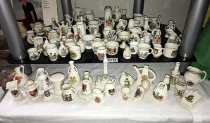 A large quantity of crested china. Collect only.