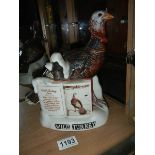 A 20th-century 'Wild Turkey' decanter in good condition.