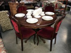 A good quality Italian Circular dining table with 4 chairs (COLLECT ONLY)