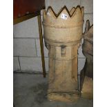 An old chimney pot in good condition, 75 cm tall.