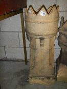 An old chimney pot in good condition, 75 cm tall.