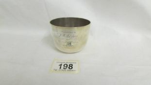 A small silver bowl, 120 grams.