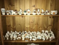 A large selection of crested china (some marked Goss)