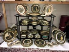 Approximately 80 pieces of Adam's "Cries of London" tableware. (Collect only)