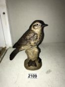 A Poole pottery stoneware thrush signed Barbara Linley Adams with other marking JM circa 1970's