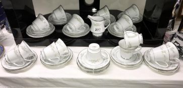 A Noritake contemporary Melissa tea set. Collect only.