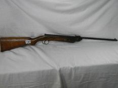 EMGE model 2 (DRG) 0.45 cal. B/B walnut stock, repaired stock and broken spring. COLLECT ONLY