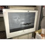 A framed and glazed 50th Anniversay limited edition (908 of 1200) Dambuster print 'Salute to a