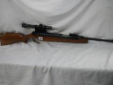 A Diana model 52, 0.177 cal, side lever, beech stock, serial 900306. COLLECT ONLY