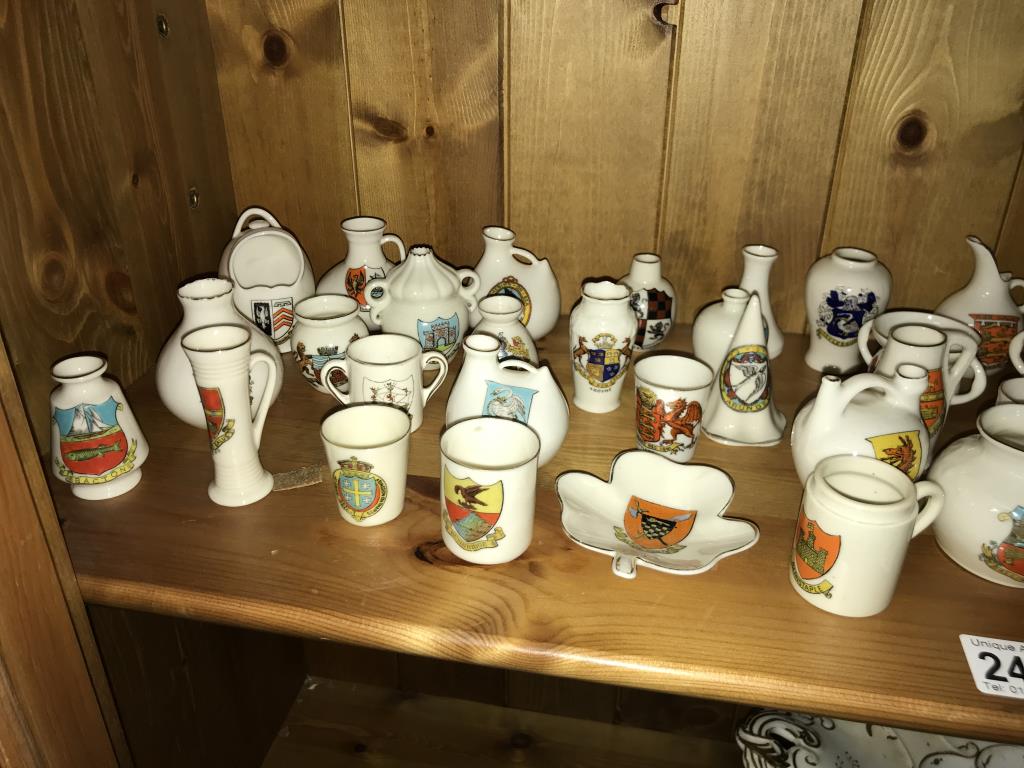 A large selection of crested china (some marked Goss) - Image 4 of 5