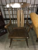A Windsor rocking chair.. (COLLECT ONLY)