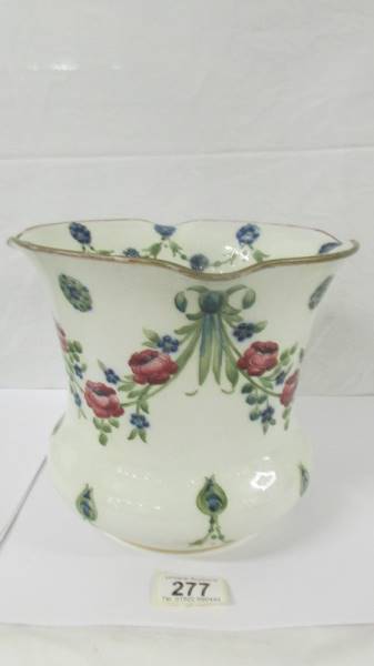 An early William Moorcroft swags and roses jardiniere green script, (hairline crack to rim). - Image 3 of 7