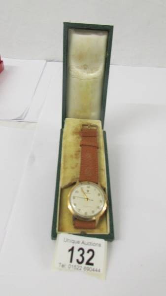 A 9ct gold gent's Rolex wrist watch, marked ALD421309, 13874 Dennison, Made in England for Rolex. - Image 14 of 22