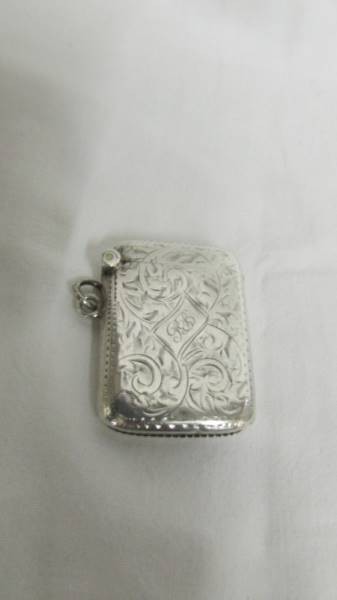 Two silver vesta cases. 41 grams. - Image 2 of 10