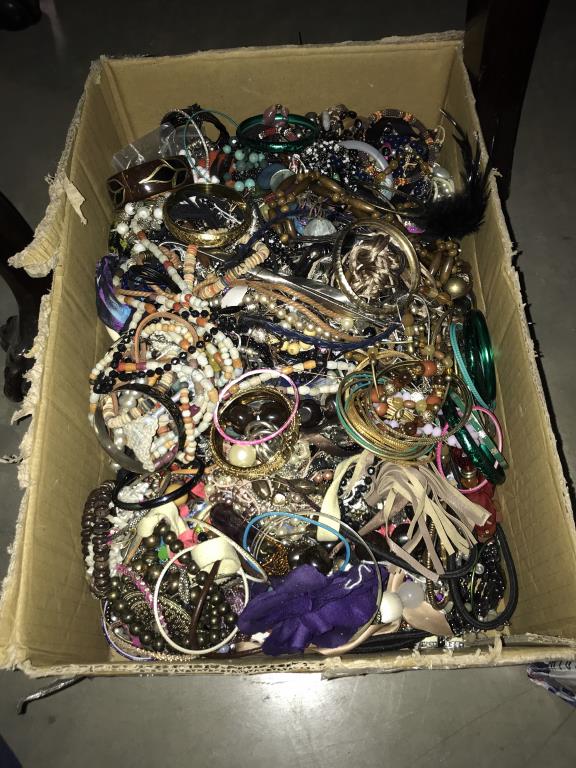 2 large boxes of costume jewellery. COLLECT ONLY - Image 2 of 3