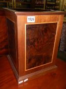 A Linley for Dunhill marquetry waste paper bin early 1990's. Inlaid Burr, walnut and sycamore.